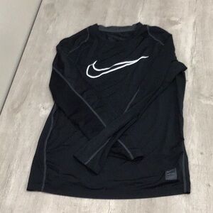 Nike Pro Dri-fit, Black, Long Sleeves, Youth Large